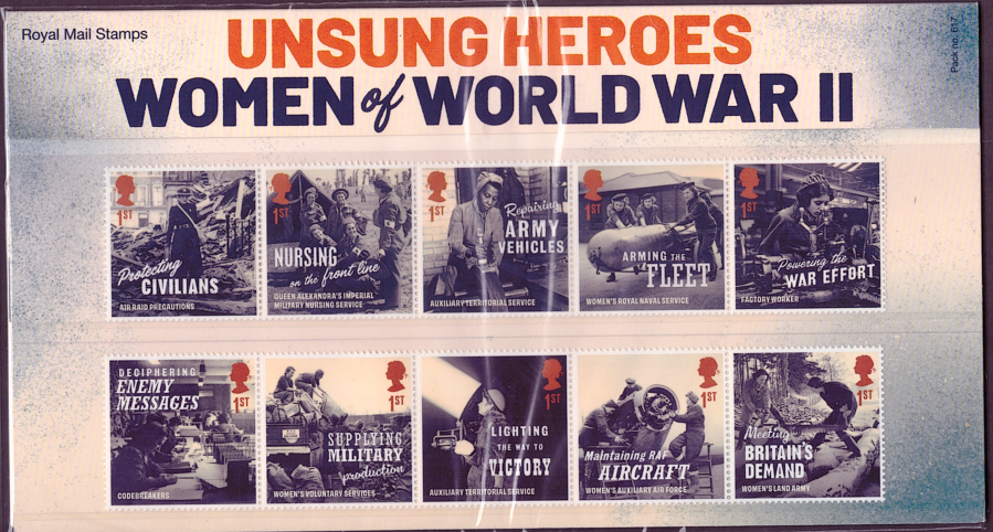 2022 Unsung Heroes - Women of World War II Royal Mail Presentation Pack 617
